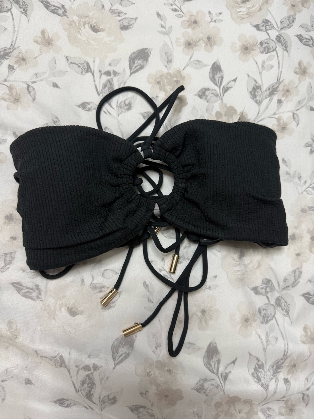 Set of 2 Popflex swimsuit Bandeau Top XS and High waisted cheeky bikini bottom S